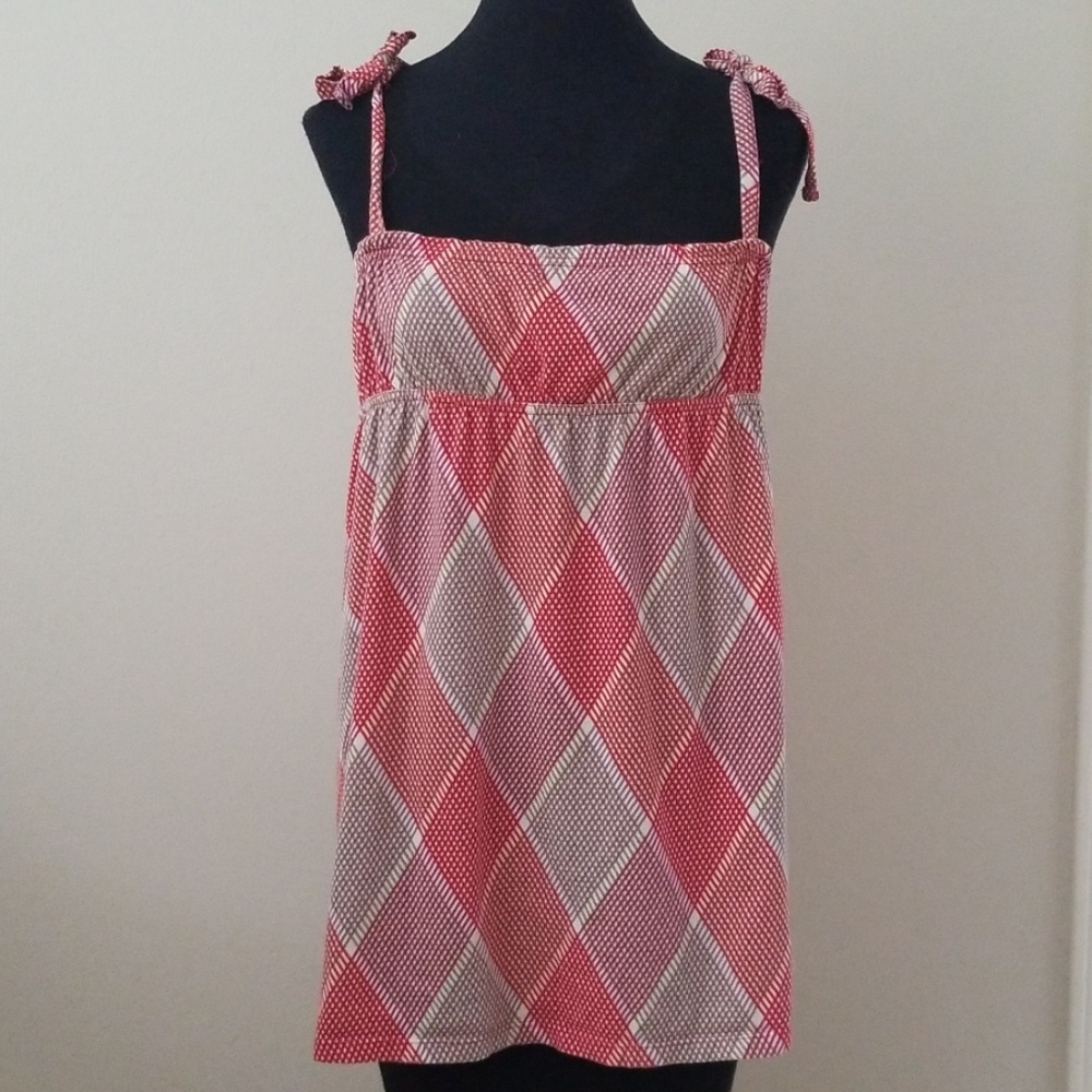 🌻Roxy patchwork halter tank boho Sz M